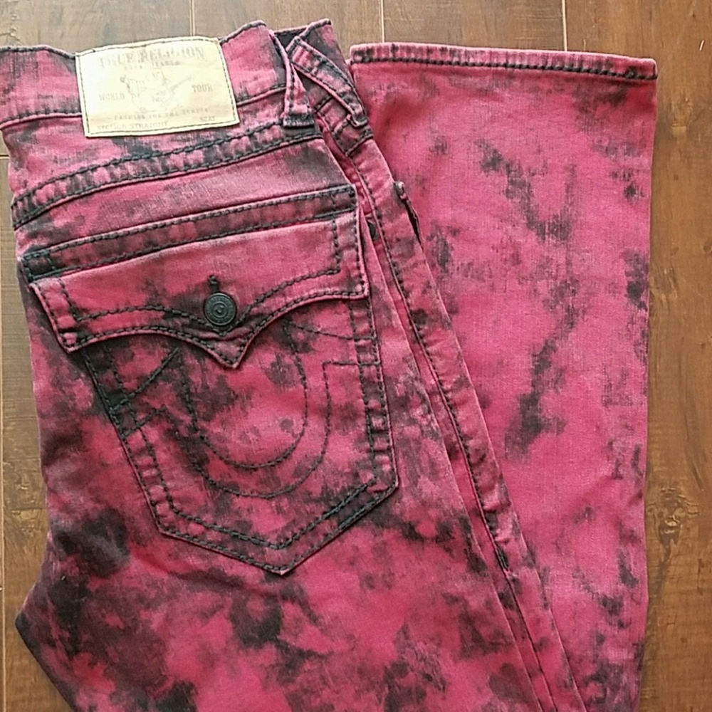 MEN'S TRUE RELIGION STRAIGHT LEG FLAP POCKET JRANS